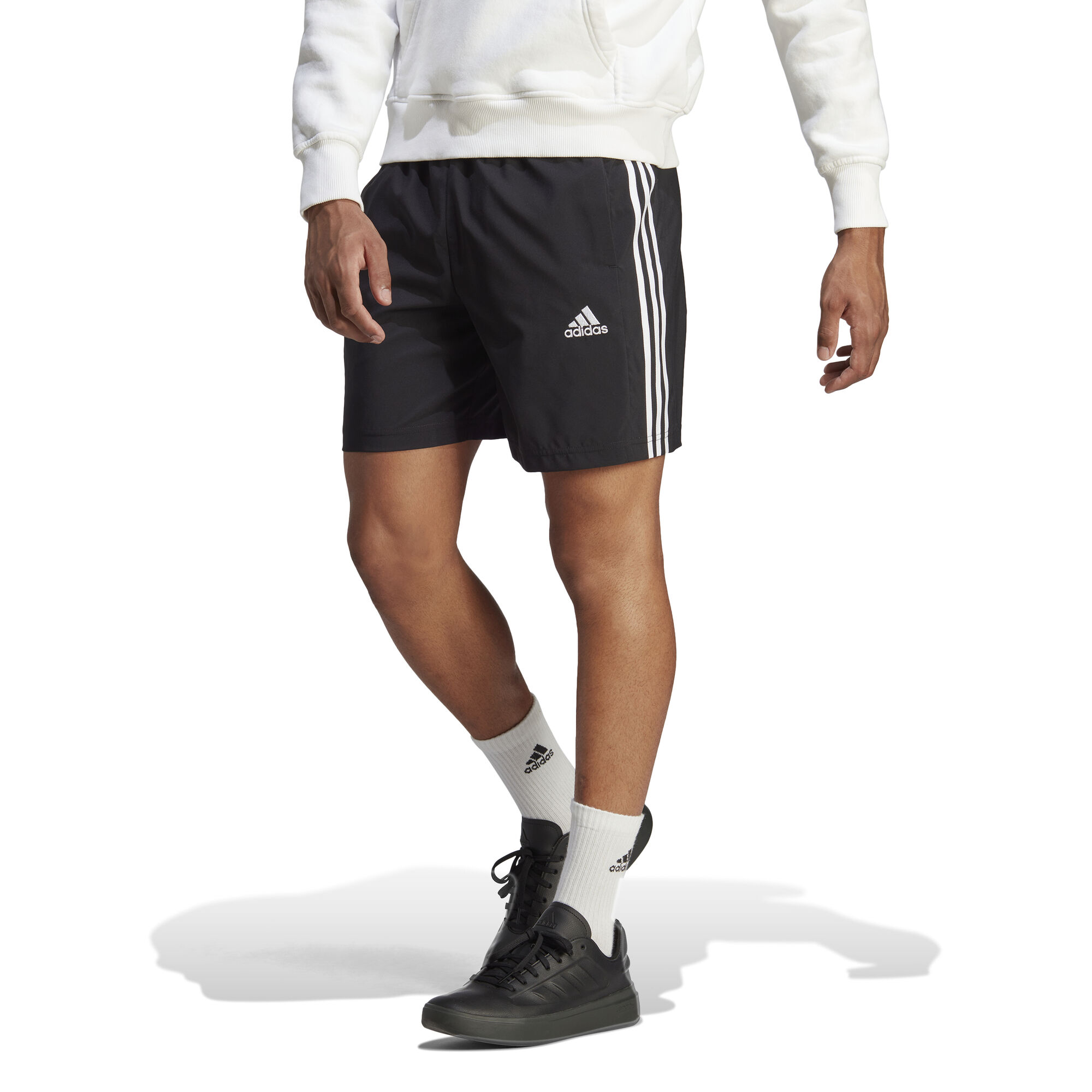 buy adidas Essentials AEROREADY Chelsea 3-Stripes Shorts Men - Black, White online Tennis-Point