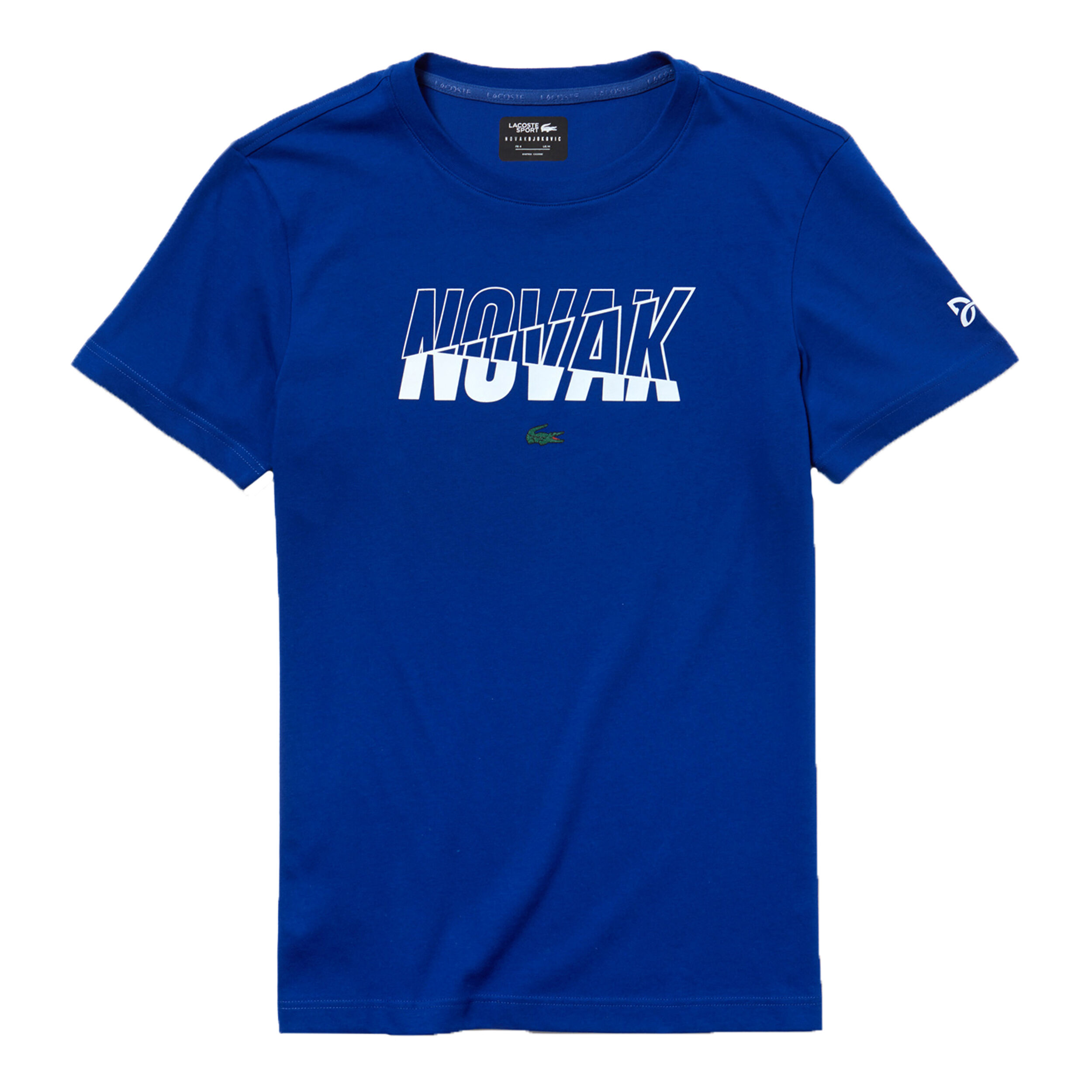 Lacoste Novak Djokovic T-Shirt Men Blue, White | Tennis-Point