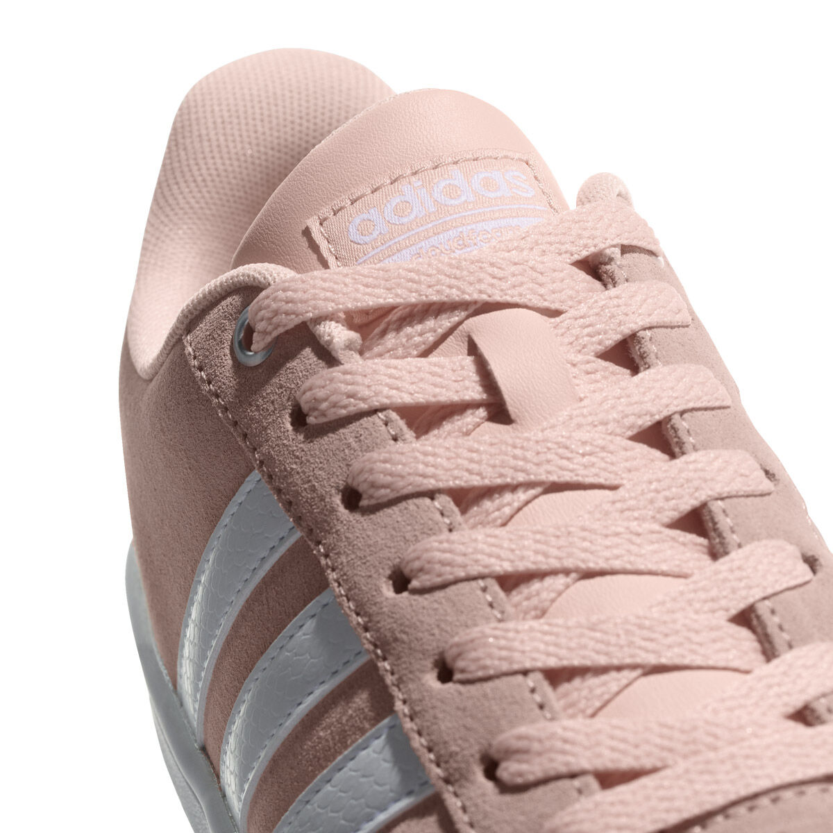 Adidas neo cloudfoam advantage sale stripe women's shoes rose gold