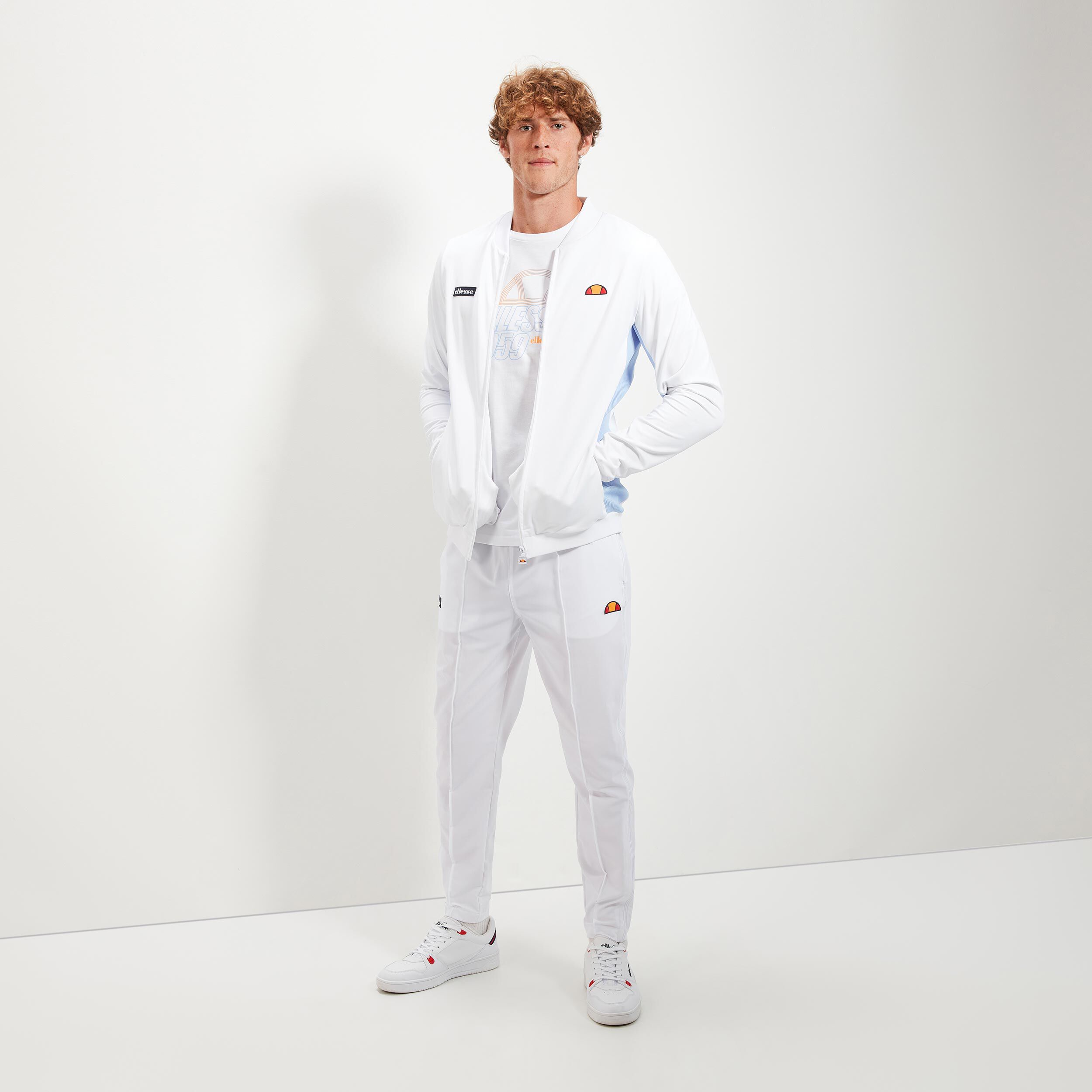 Ellesse tracksuit white top