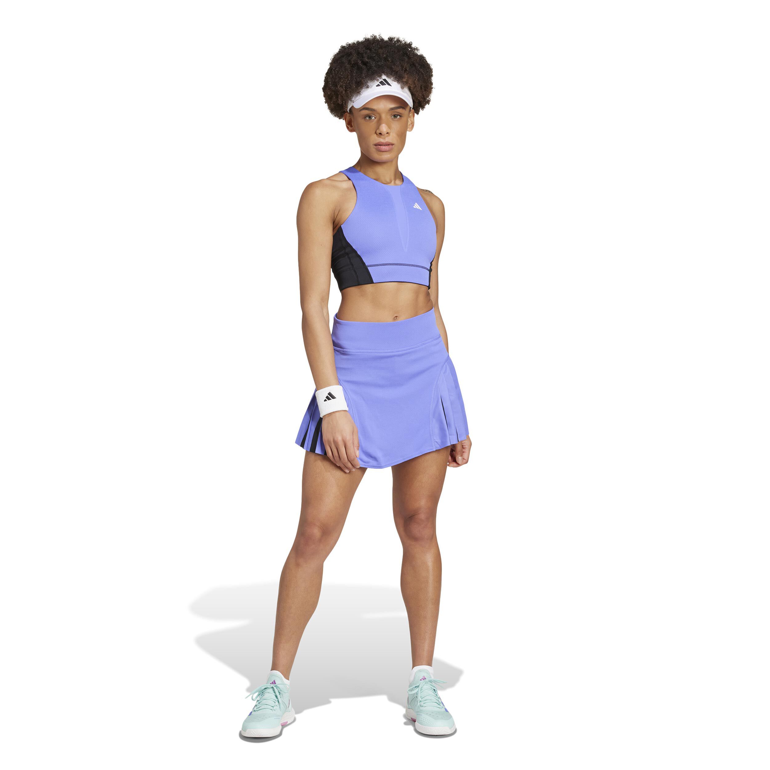 Purple adidas crop top deals