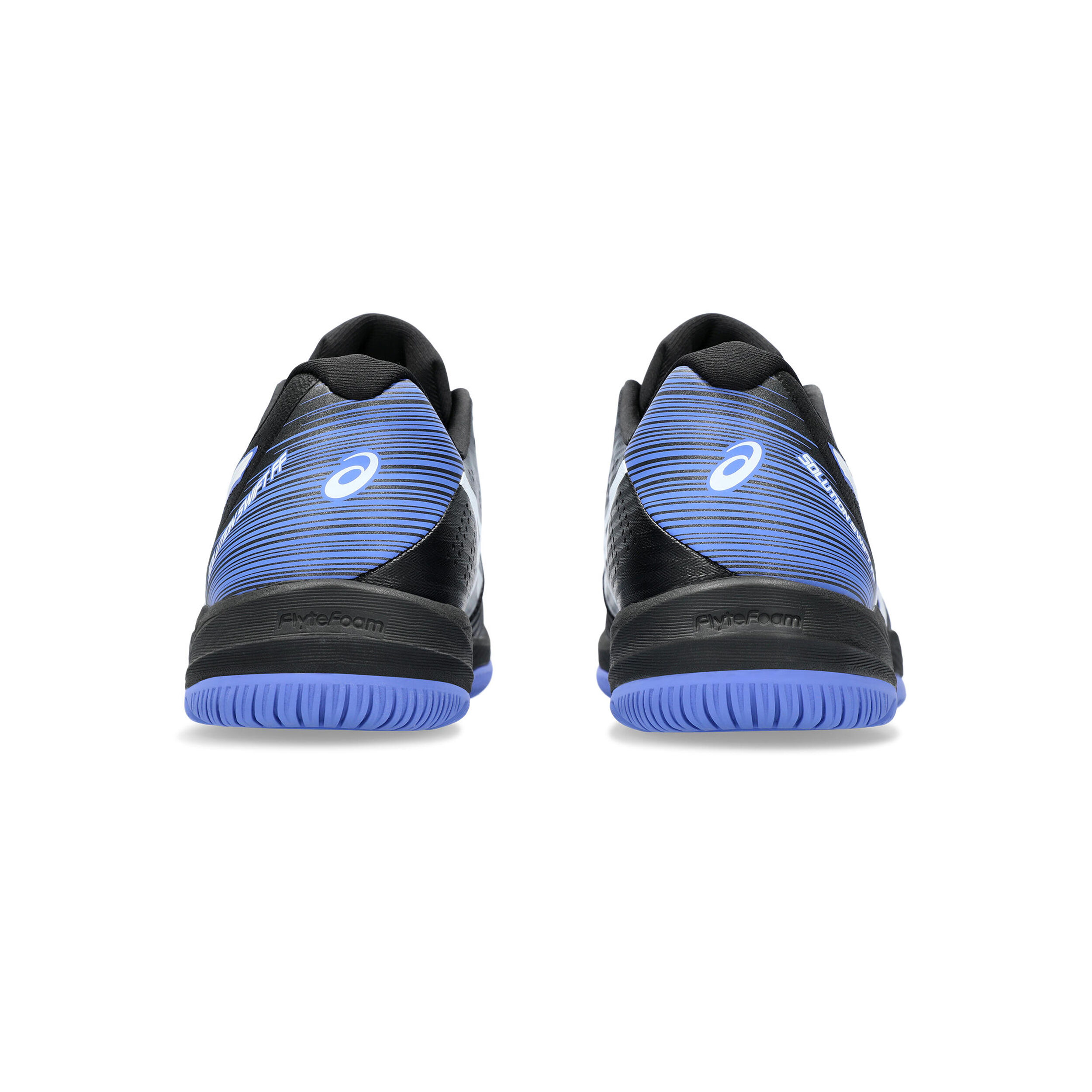 Asics men's solution speed ff tennis shoes black and illusion blue cheap