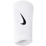 Nike Clothing Nike Swoosh Doublewide Wristband 2 Pack-White,Black