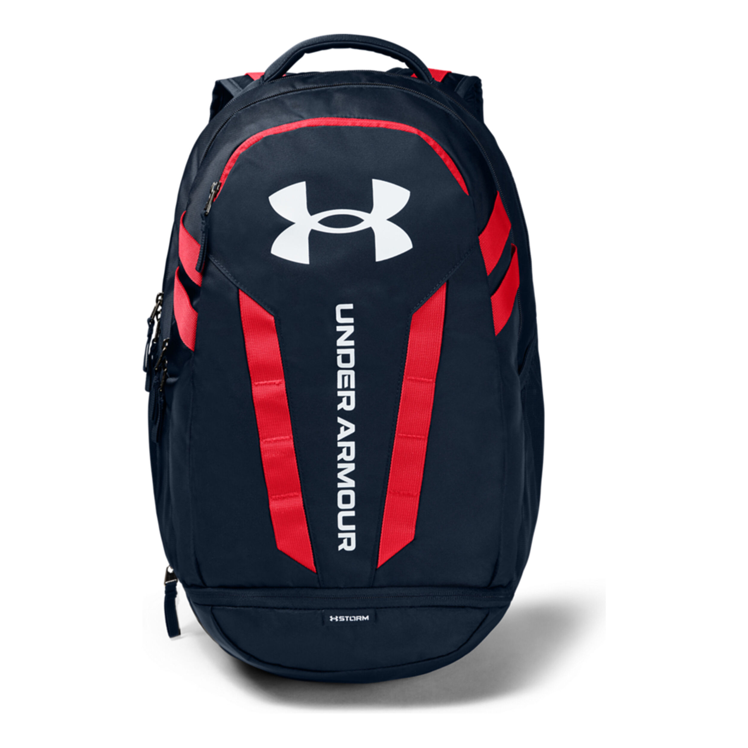 Red and blue under armour backpack top