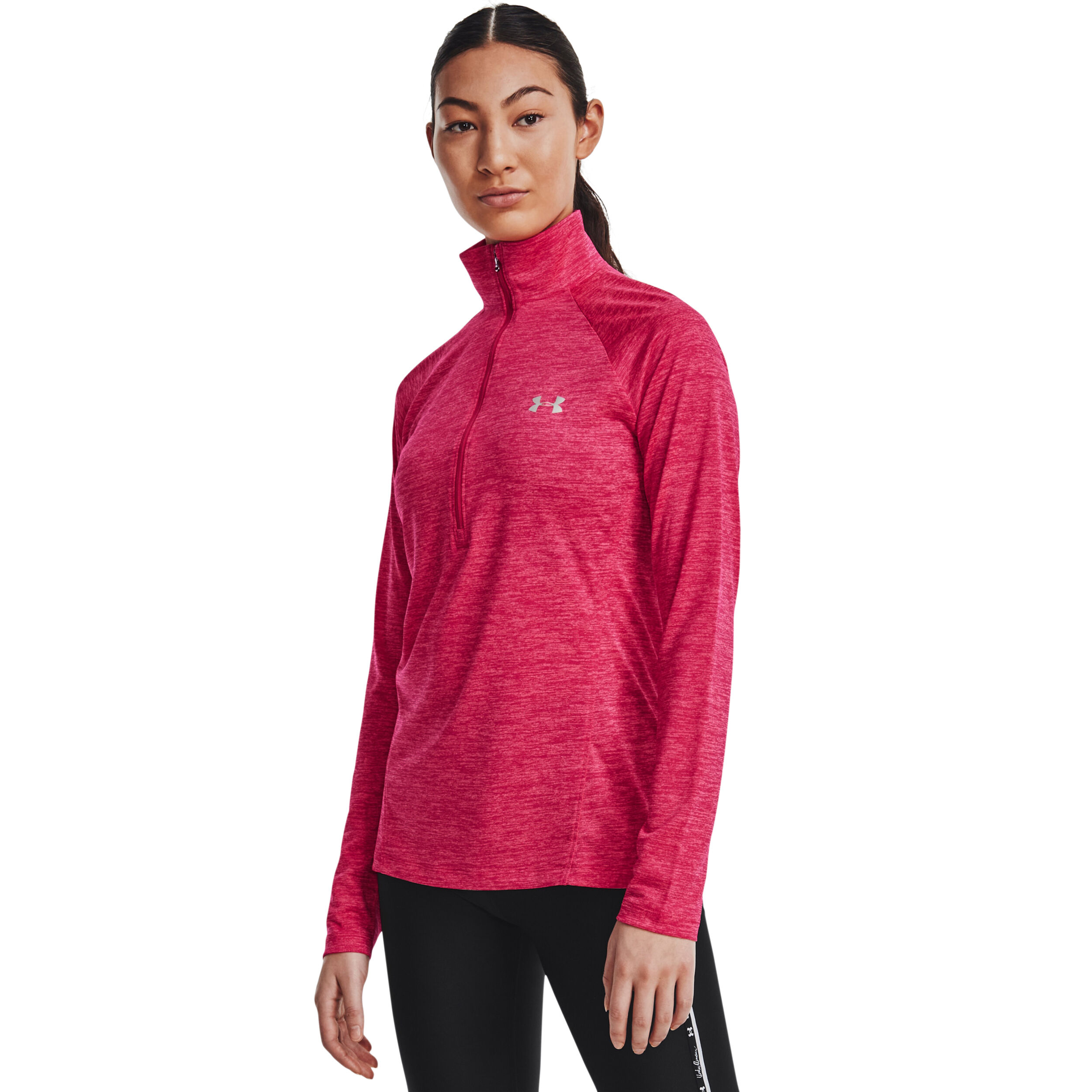 Under armour 2024 pink half zip