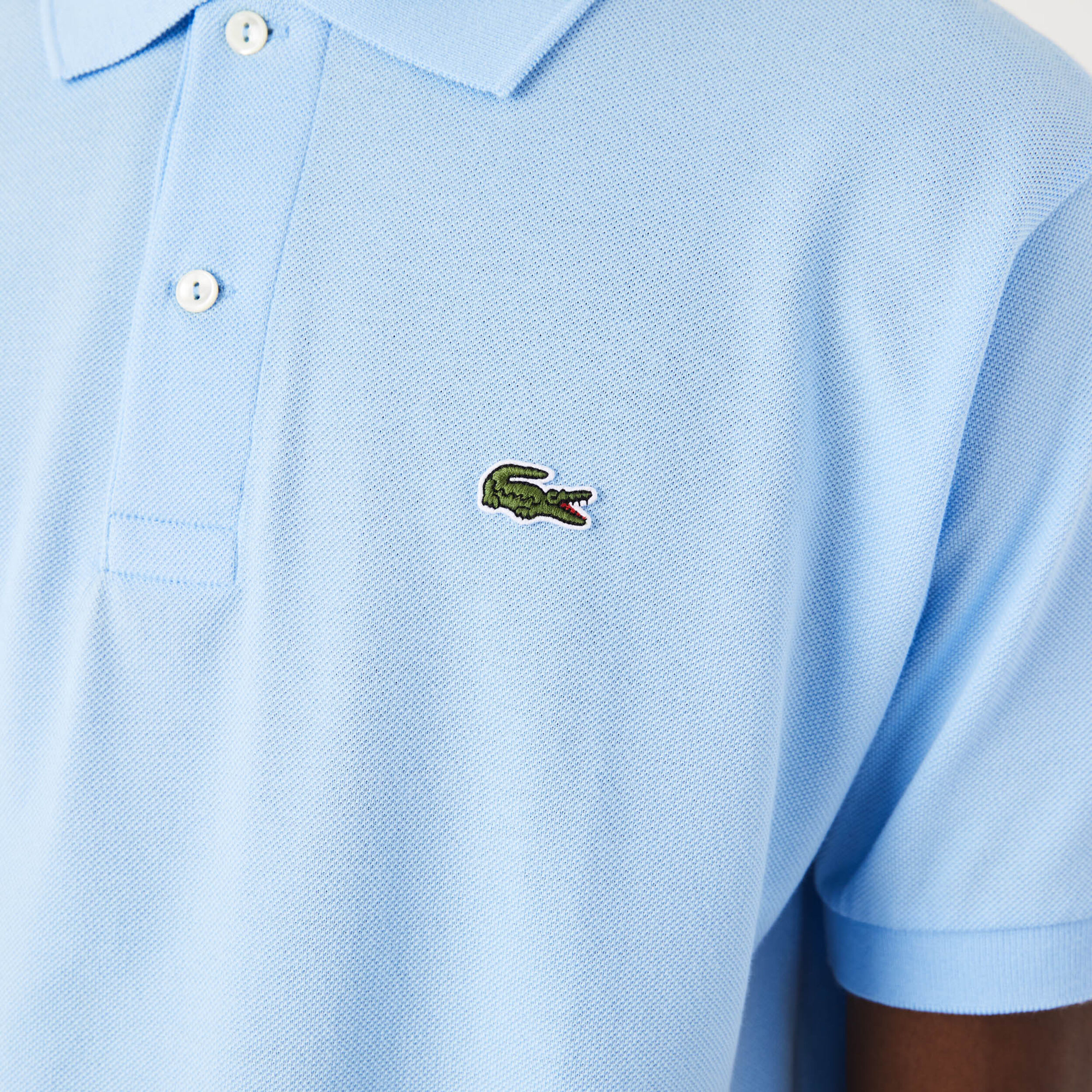 Lacoste sky blue sales polo