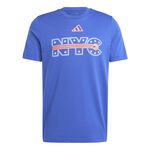 adidas Clothing adidas Tennis New York T-Shirt Men - blue, multicoloured