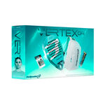 Bullpadel Padel rackets Bullpadel Vertex 04 Pack Woman Padel racket plus ball can, plus overgrip, plus backpack-white
