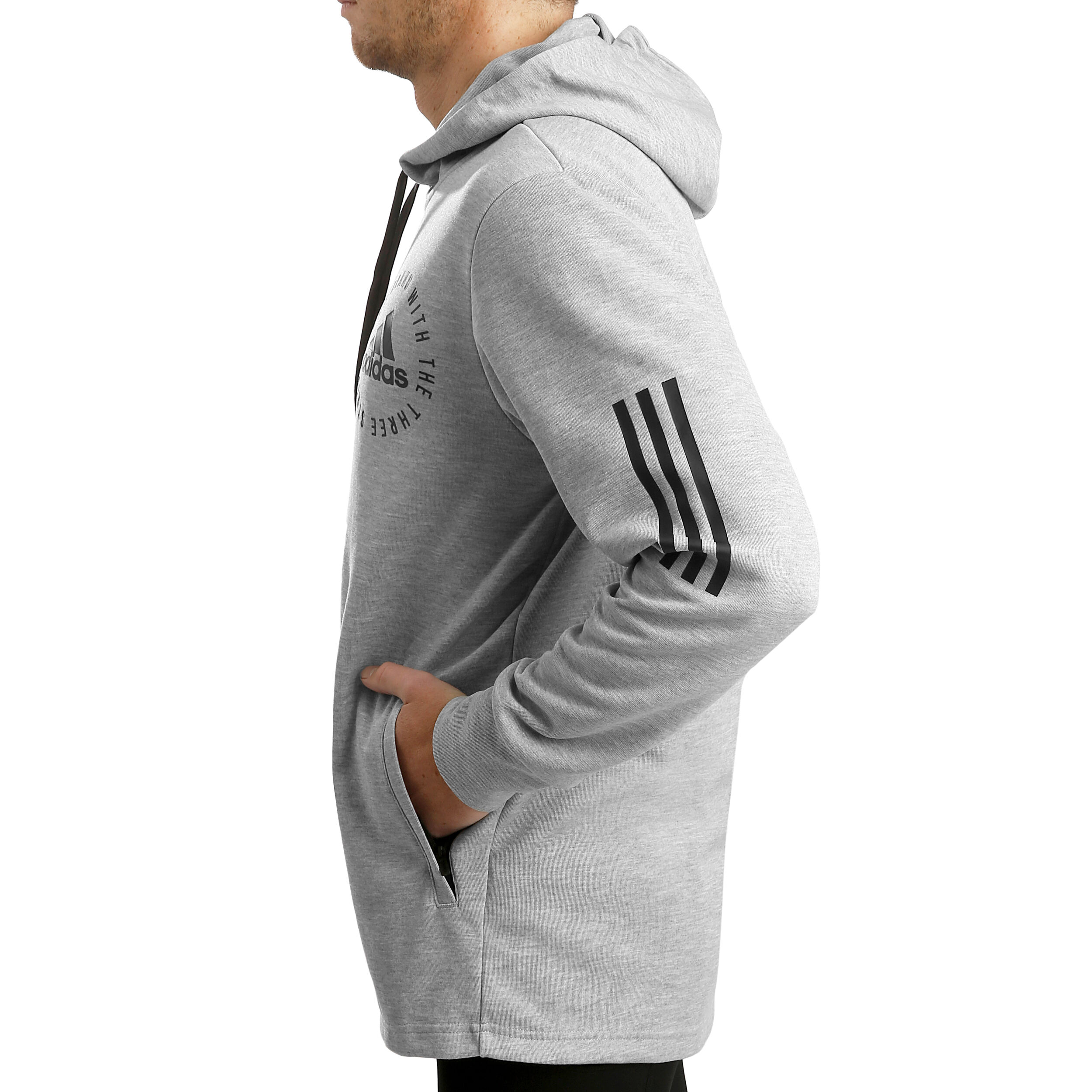 Sport ID Full Zip Training Jacket Men Lightgrey Black