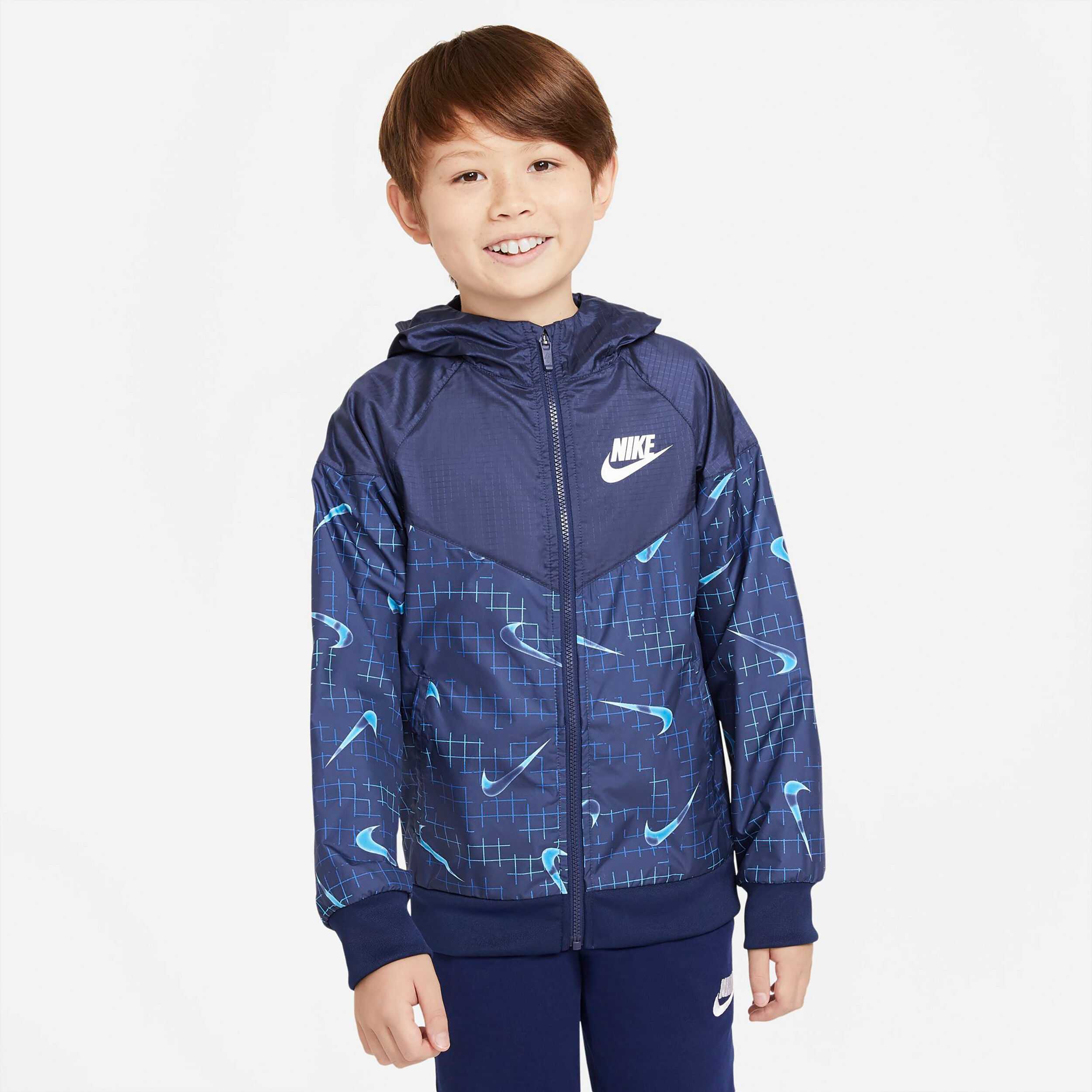 Buy Nike Sportswear RTLP Windrunner Training Jacket Boys Dark Blue Light Blue online Tennis Point COM