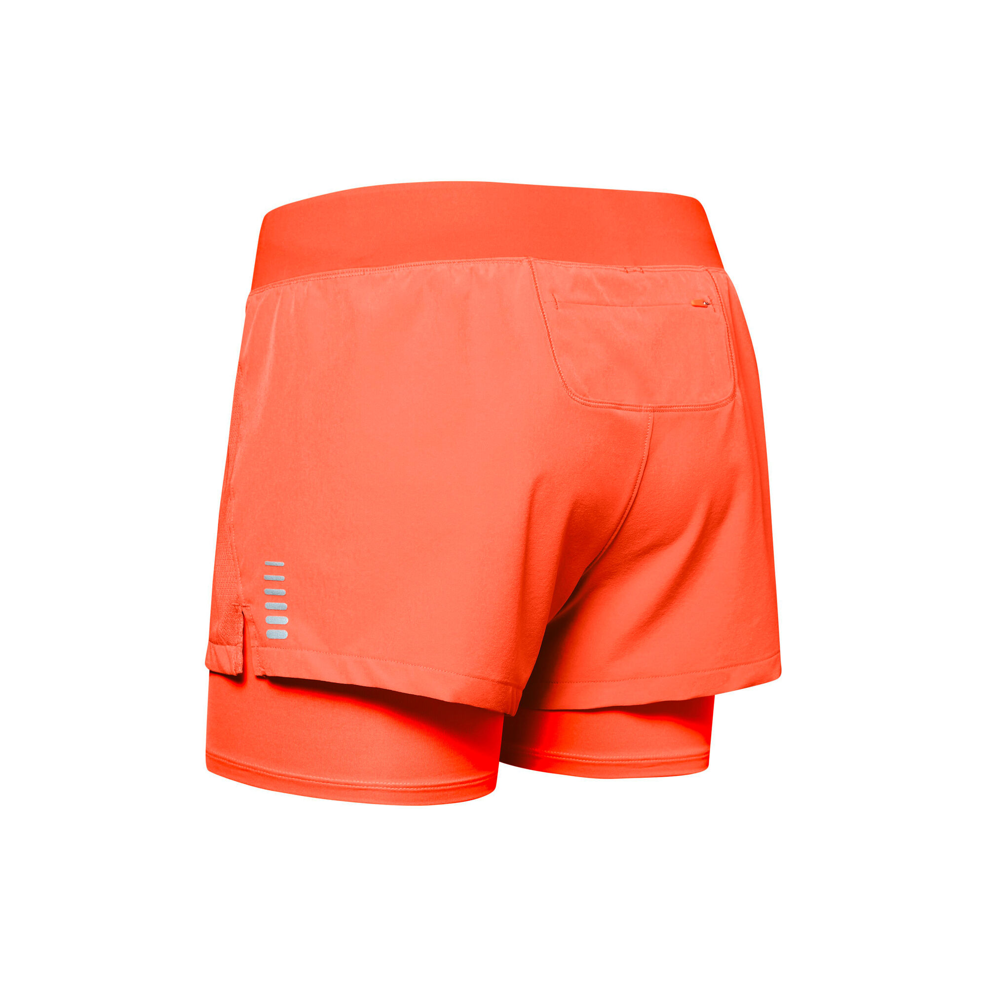 Qualifier Speedpocket 2in1 Shorts Women - Orange, Silver