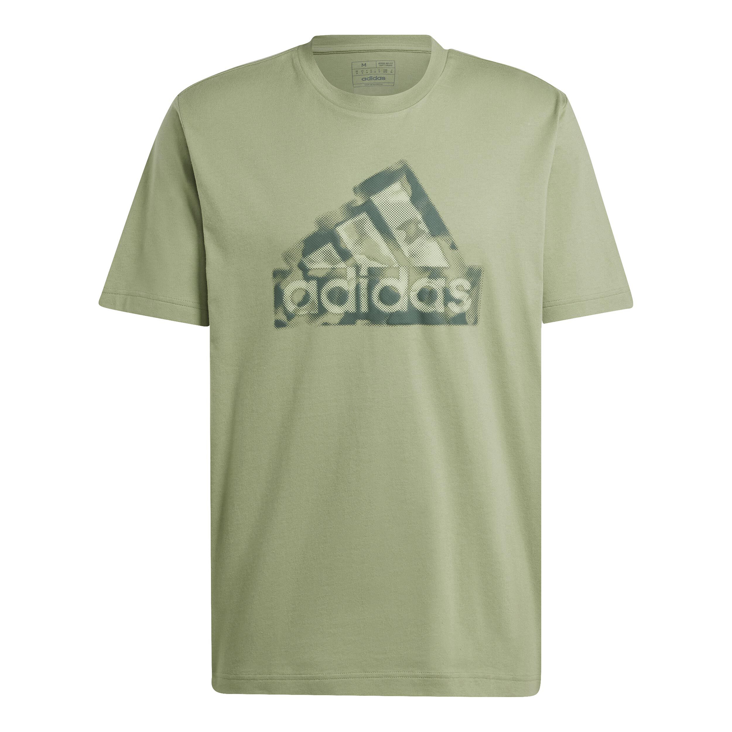 Adidas green shirt mens online