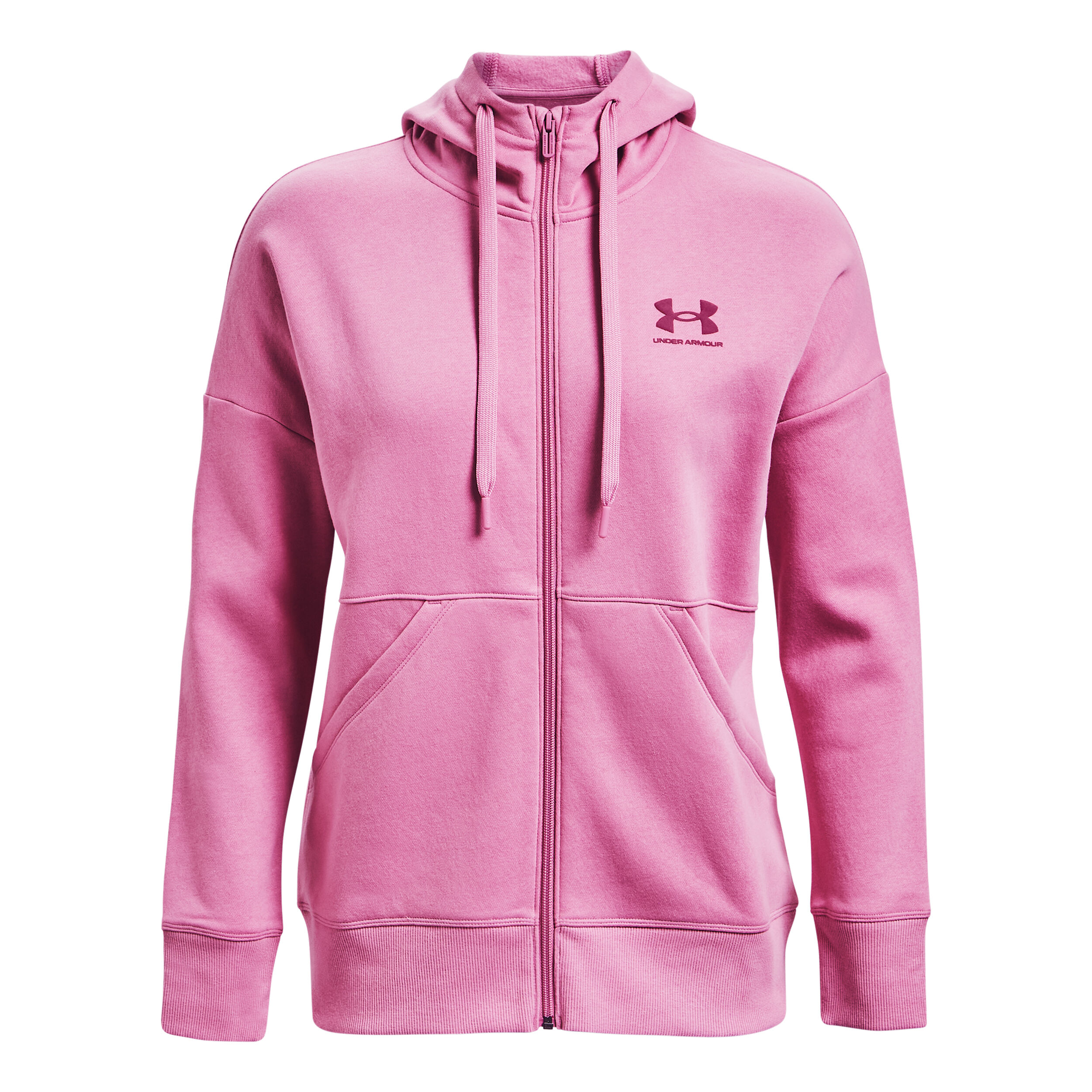 Under armour shop pink zip up