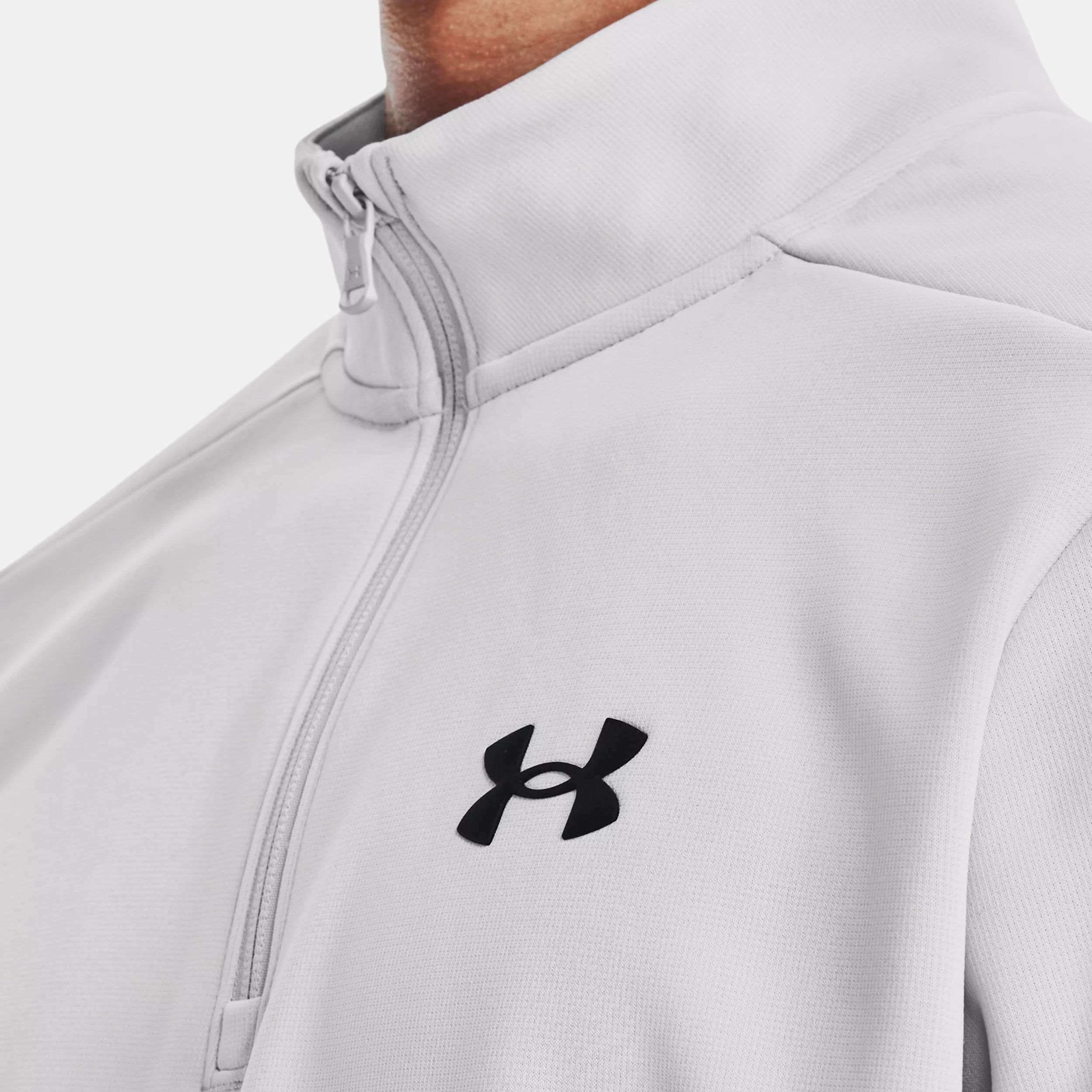 Buy Under Armour Quarter Half Zip Long Sleeve Men Lightgrey online