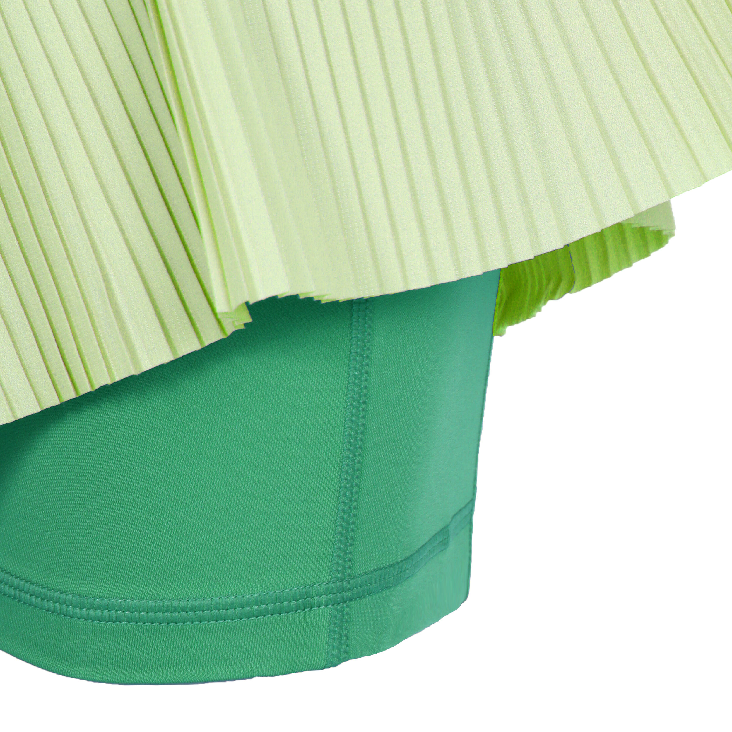 Green pleated store skirt 80