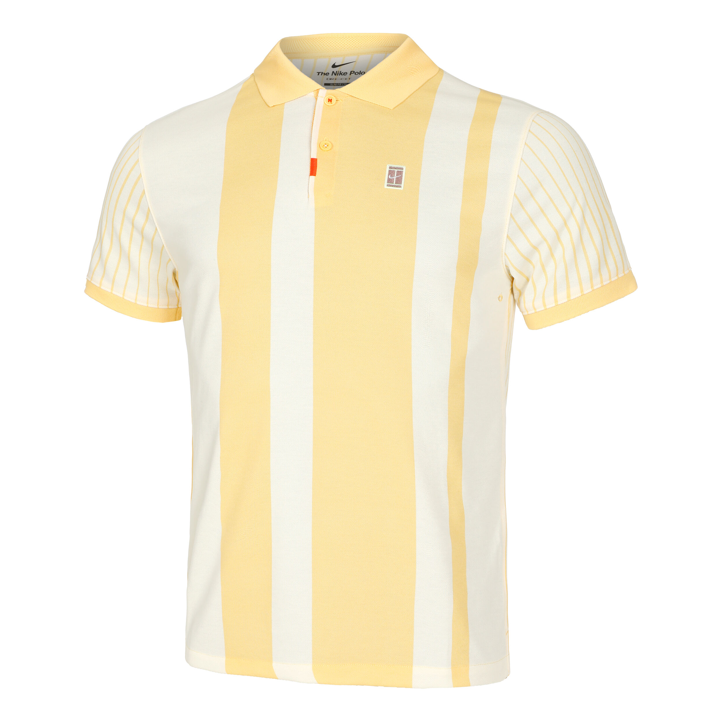 Dri Fit Heritage Polo Men Golden Yellow Cream