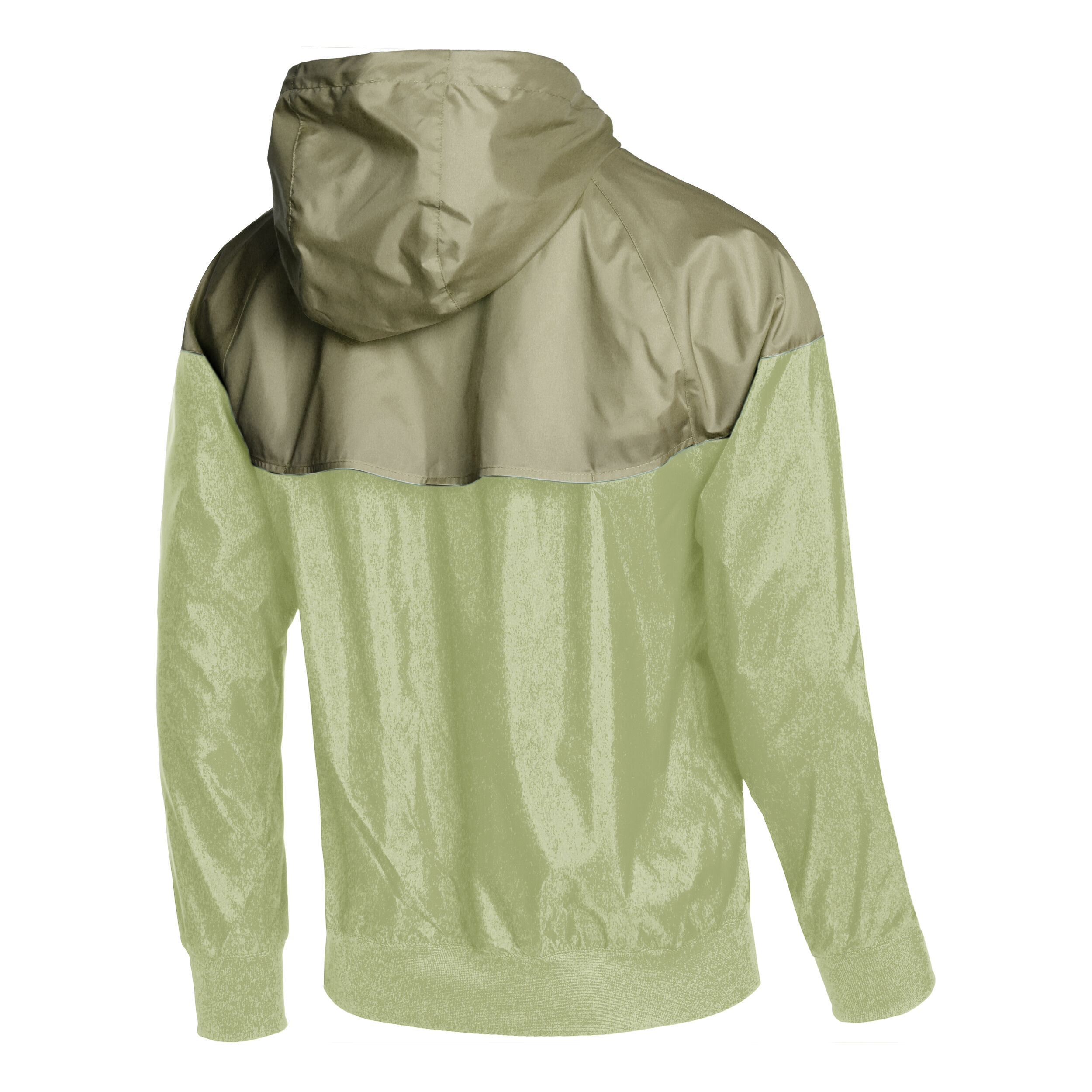 olive green and white nike windbreaker