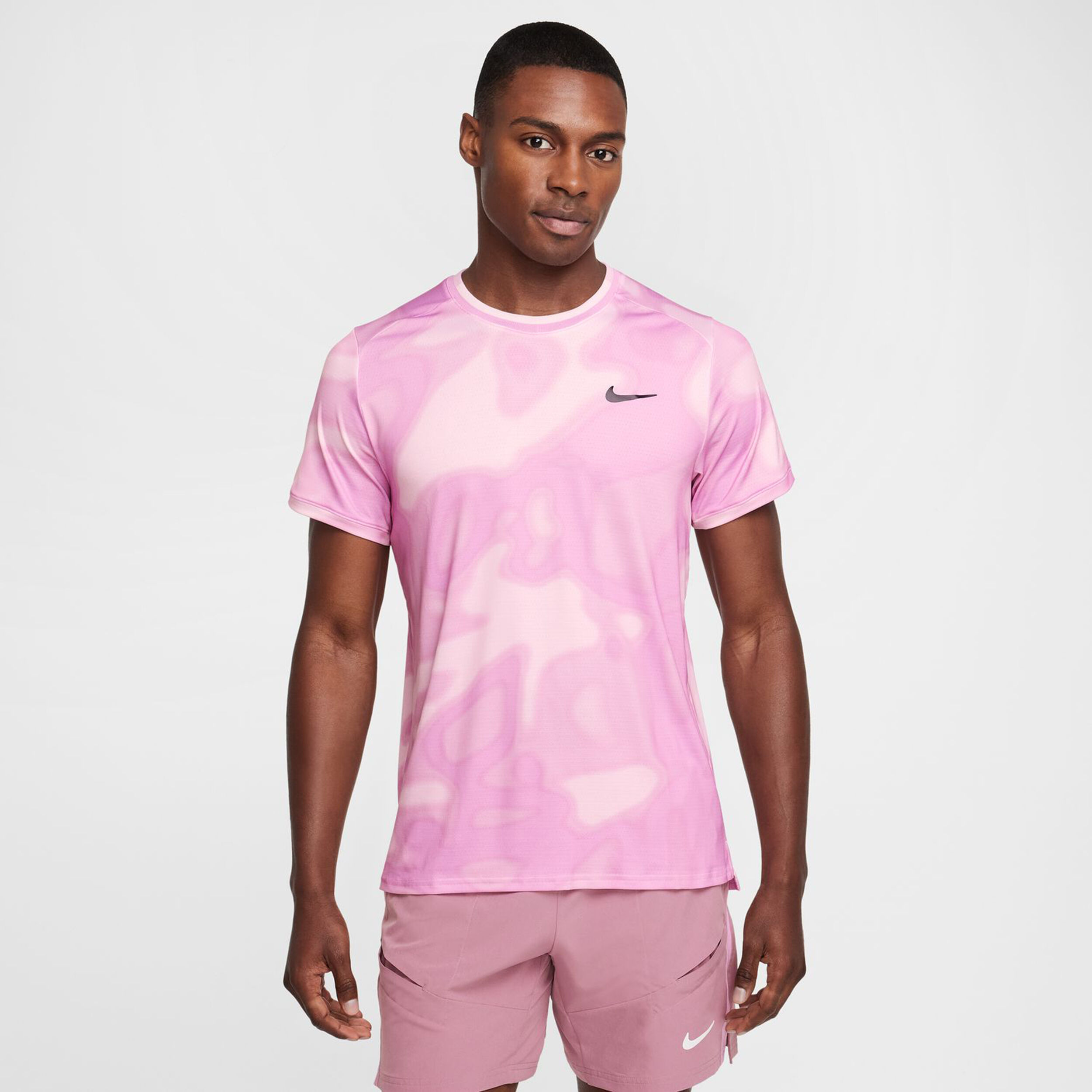 【70％OFF】 Advantage Dri-Fit Court Nike Buy Print Pink Men T-Shirt ウェア