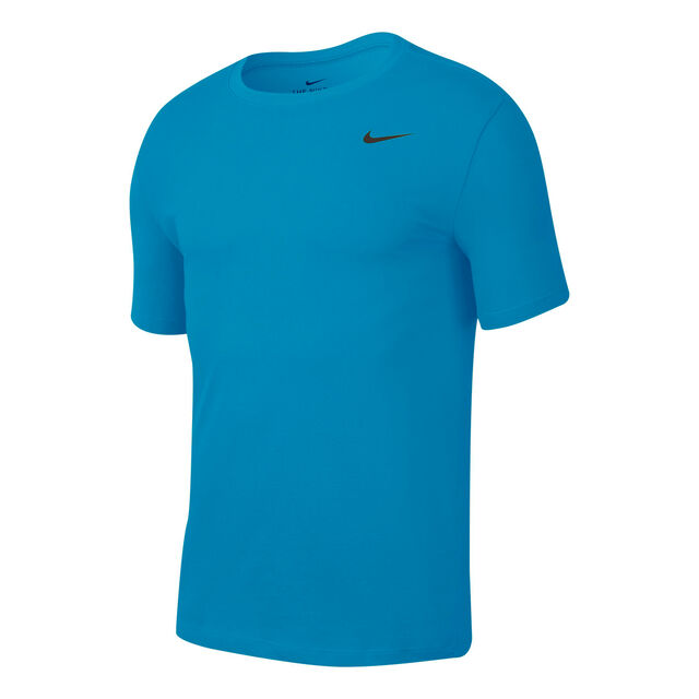 buy Nike Dri-Fit Crew Solid T-Shirt Men - Blue, Black online | Tennis-Point