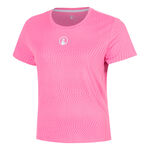 Quiet Please Tennis apparel Quiet Please Spin T-Shirt Women - pink, white
