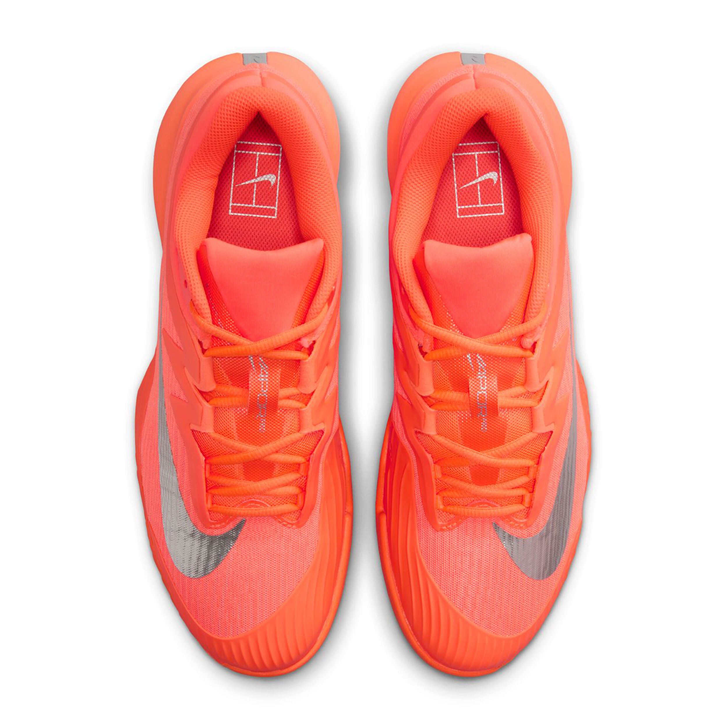neon orange nike tennis shoes