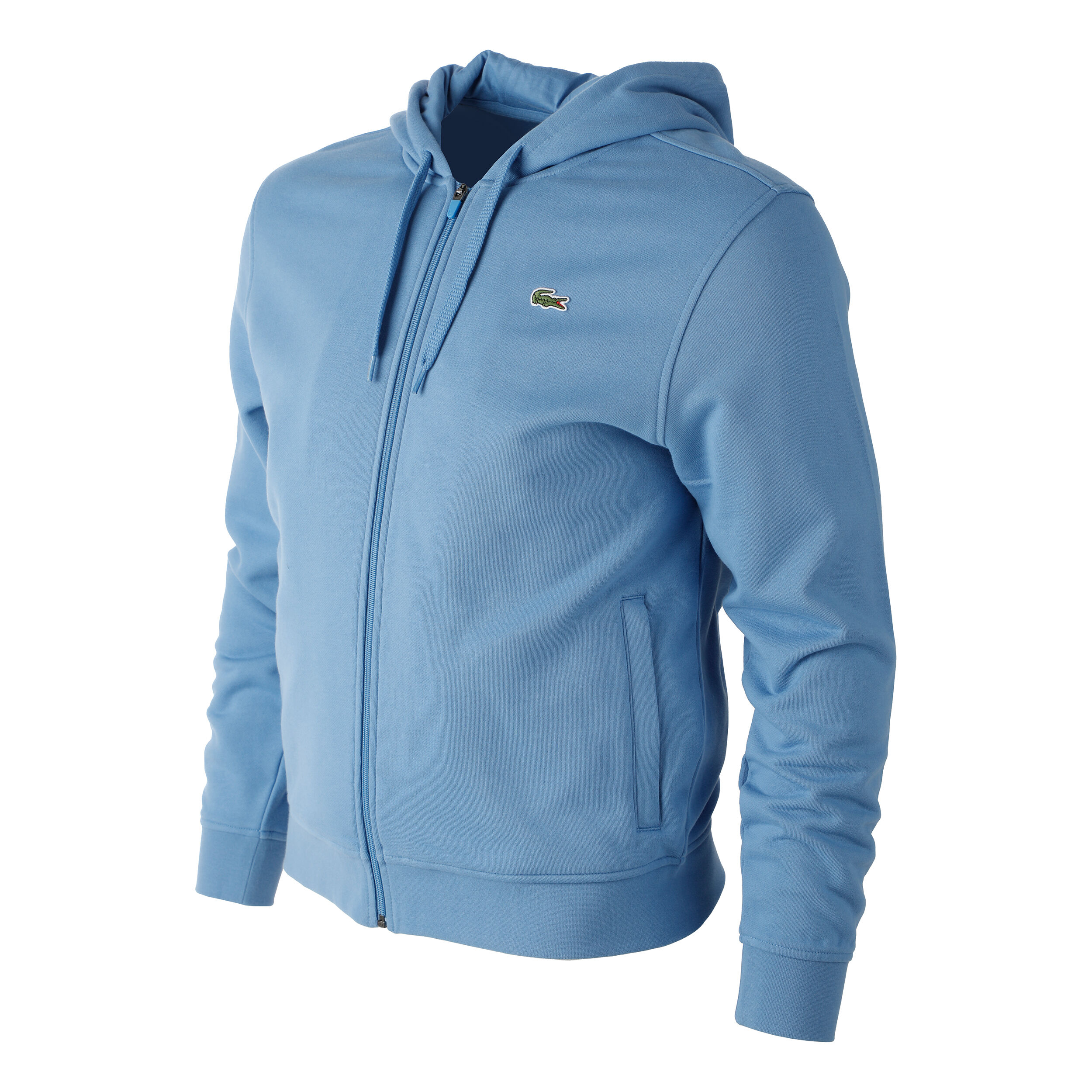 Zip Hoodie Men Light Blue