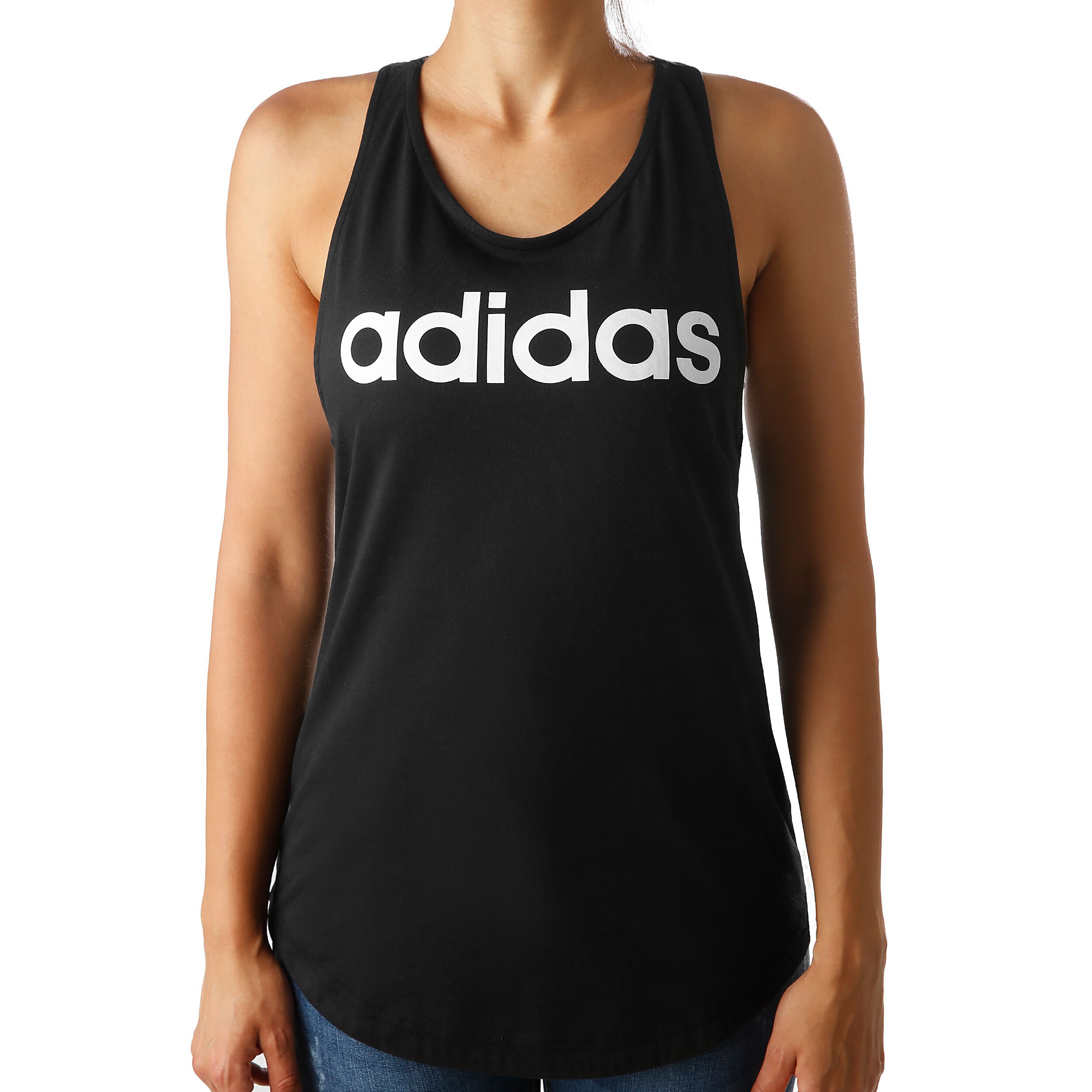 Adidas essentials linear loose tank top hotsell