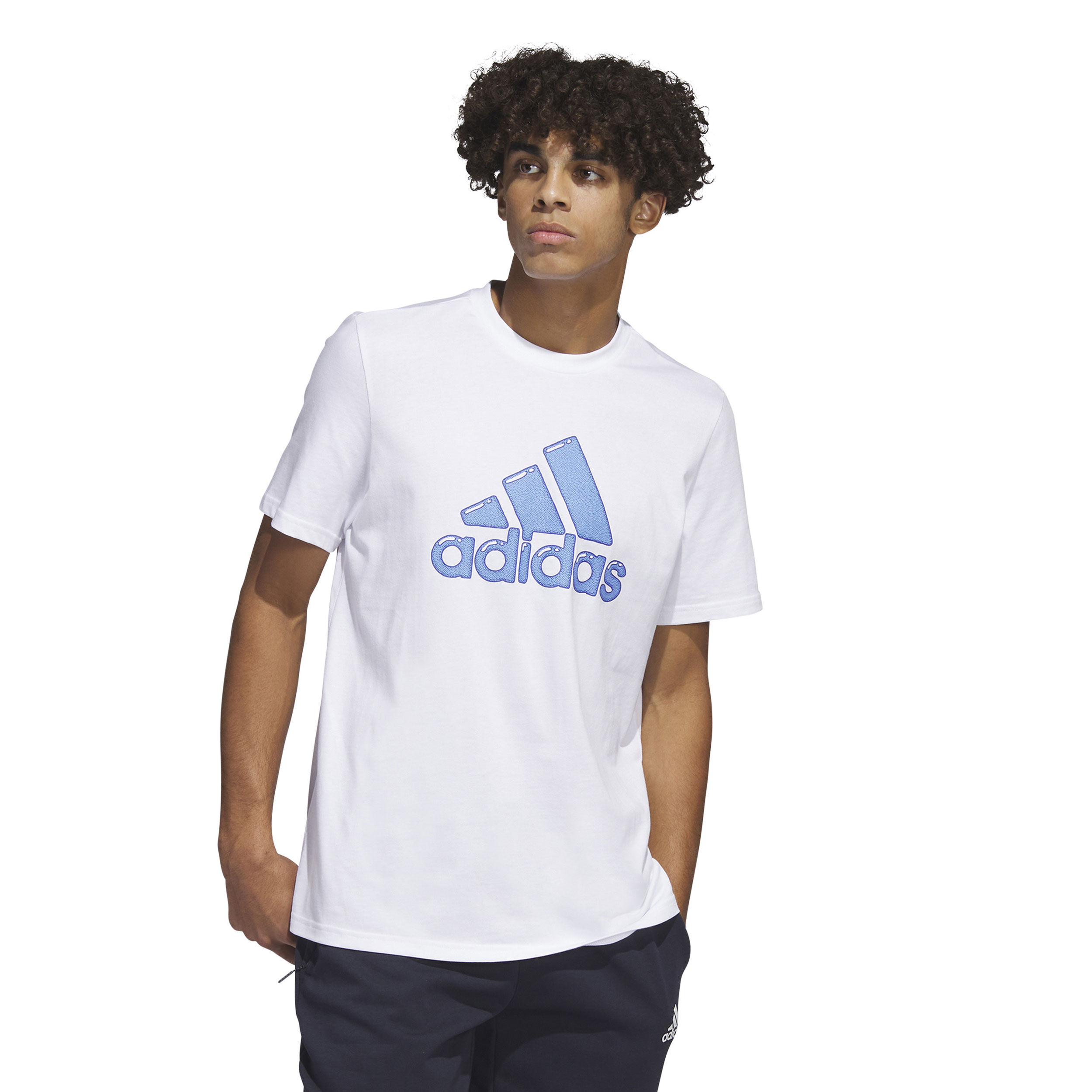 Buy adidas Logo Pen Fill Sportswear Graphic T Shirt Men White