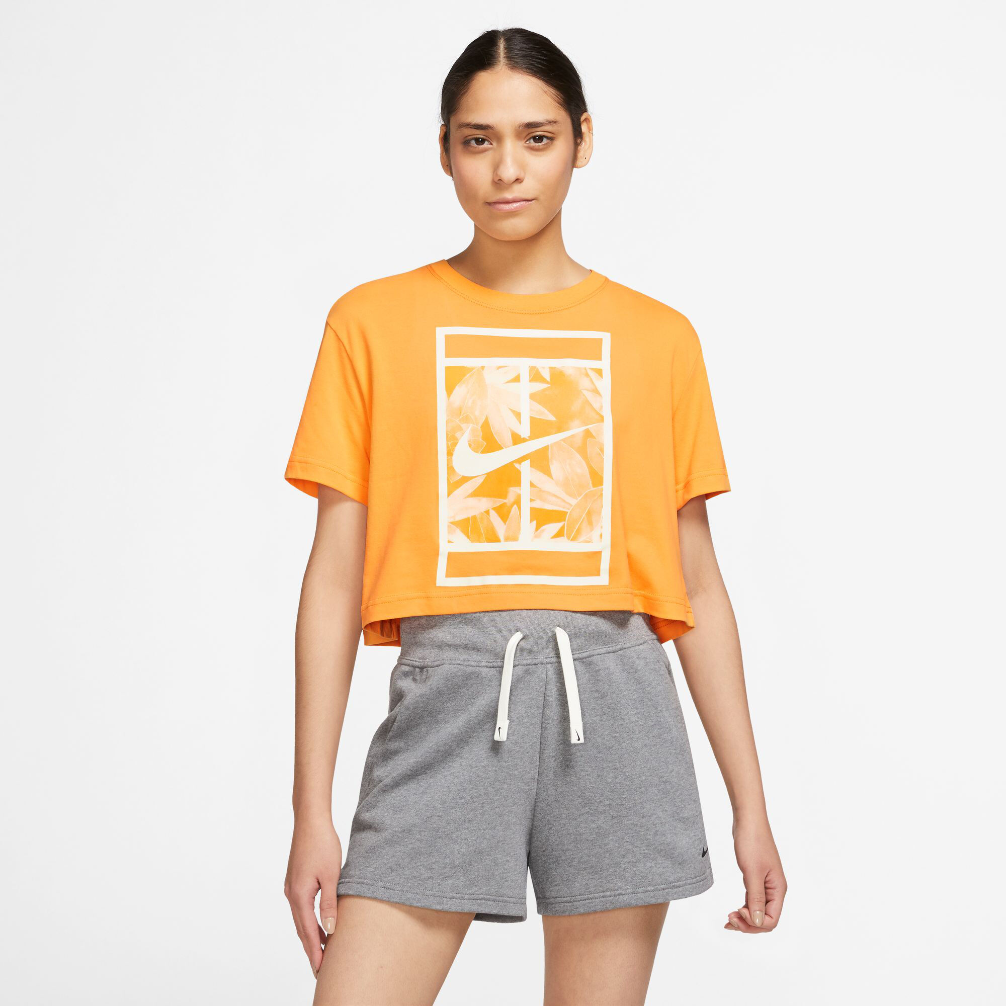 Buy Nike Dri-Fit Slam Crop T-Shirt Women Yellow, White