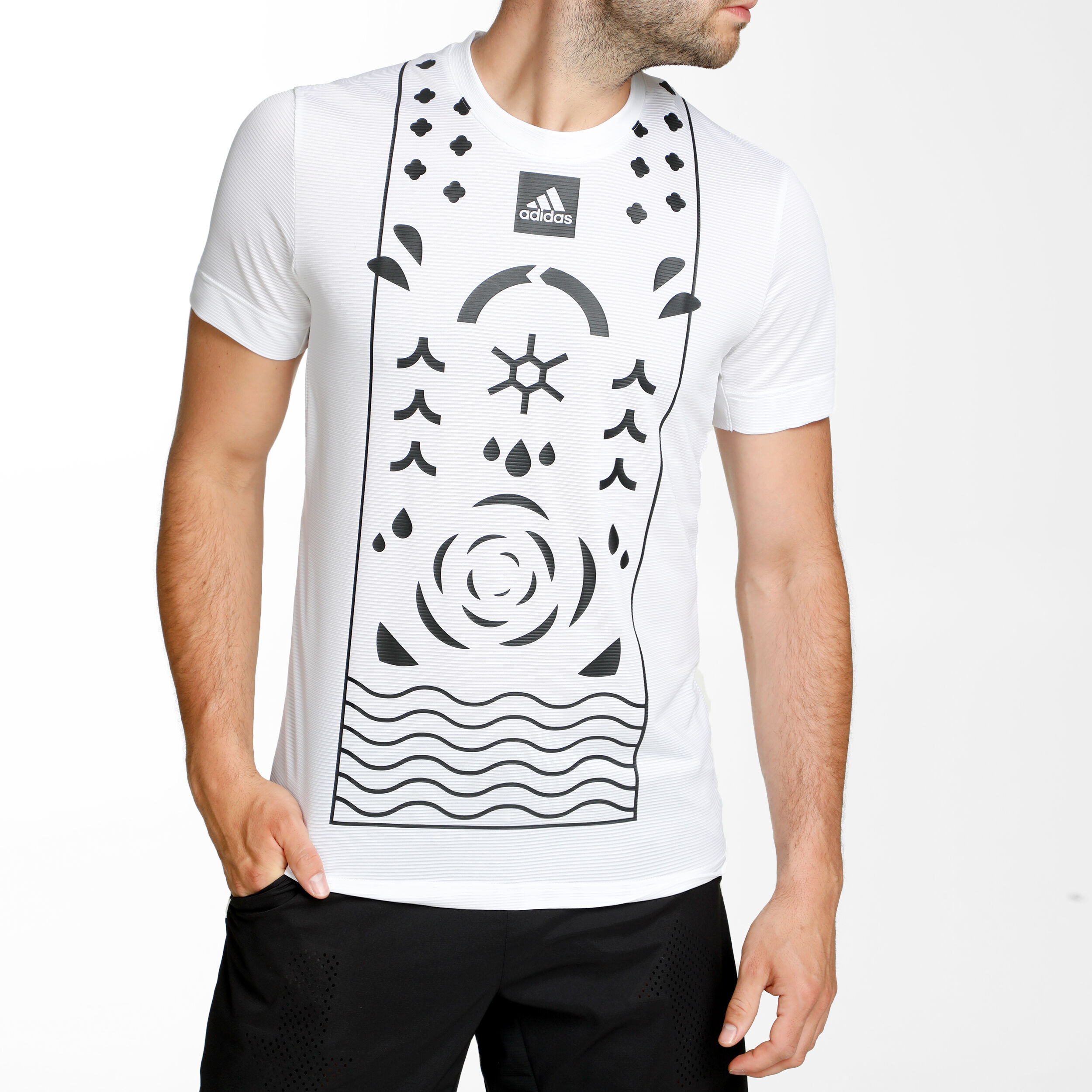 Paris FLFT T Shirt Men White Black