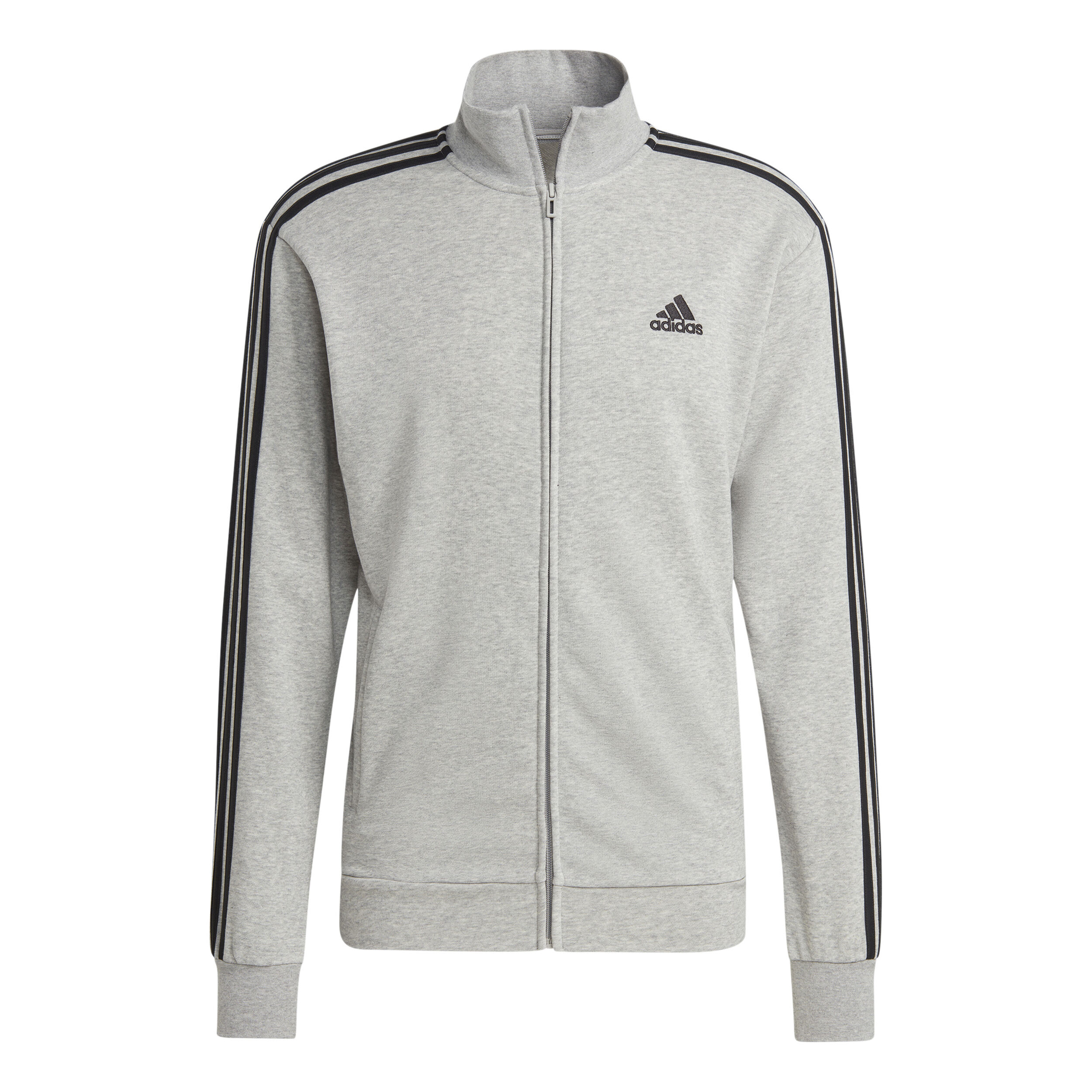 Sportswear Basic 3 Stripes French Terry Tracksuit Men Grey Black