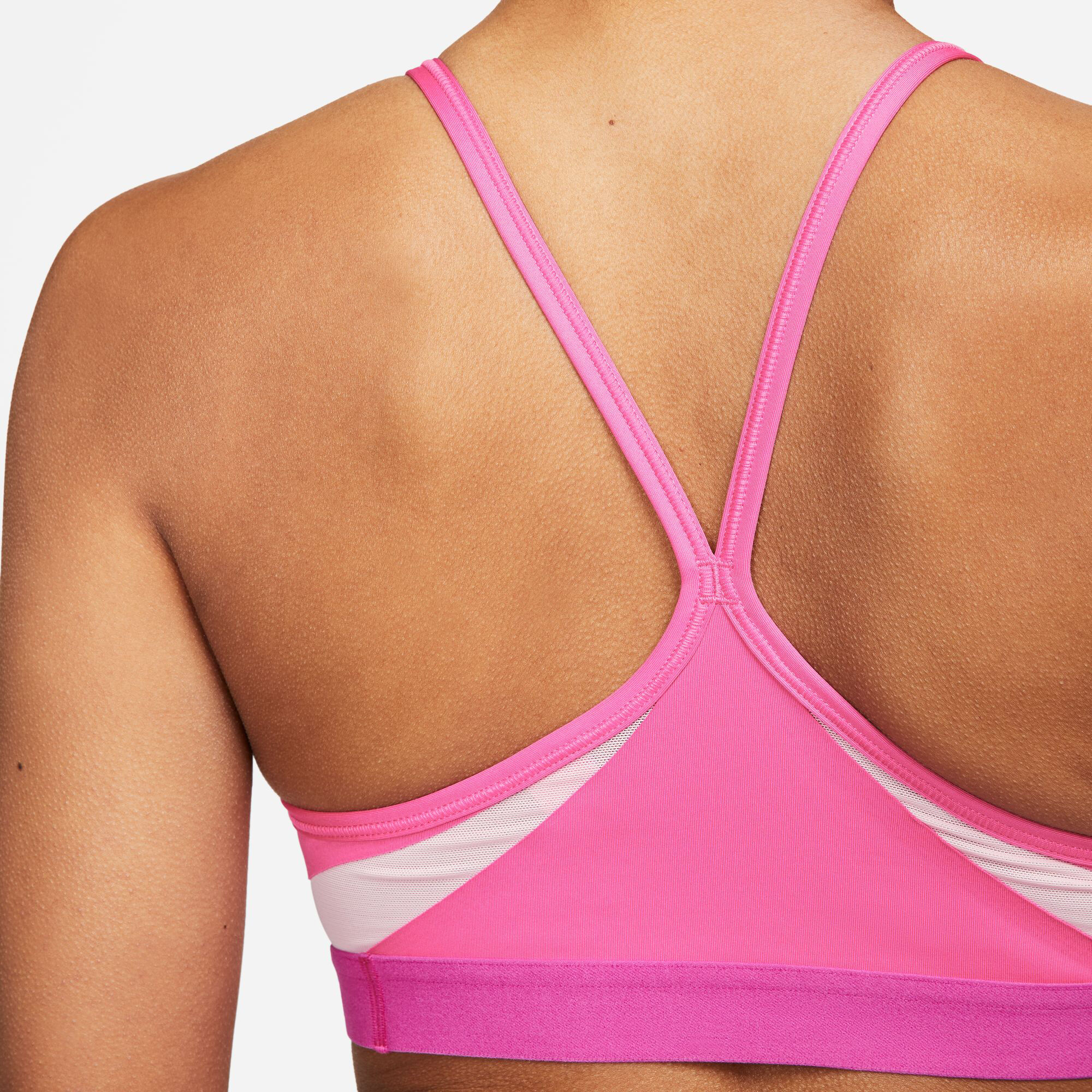 Nike Indy Women's Light-Support Padded V-Neck Sports Bra Pinksicle Berry XL  NWT