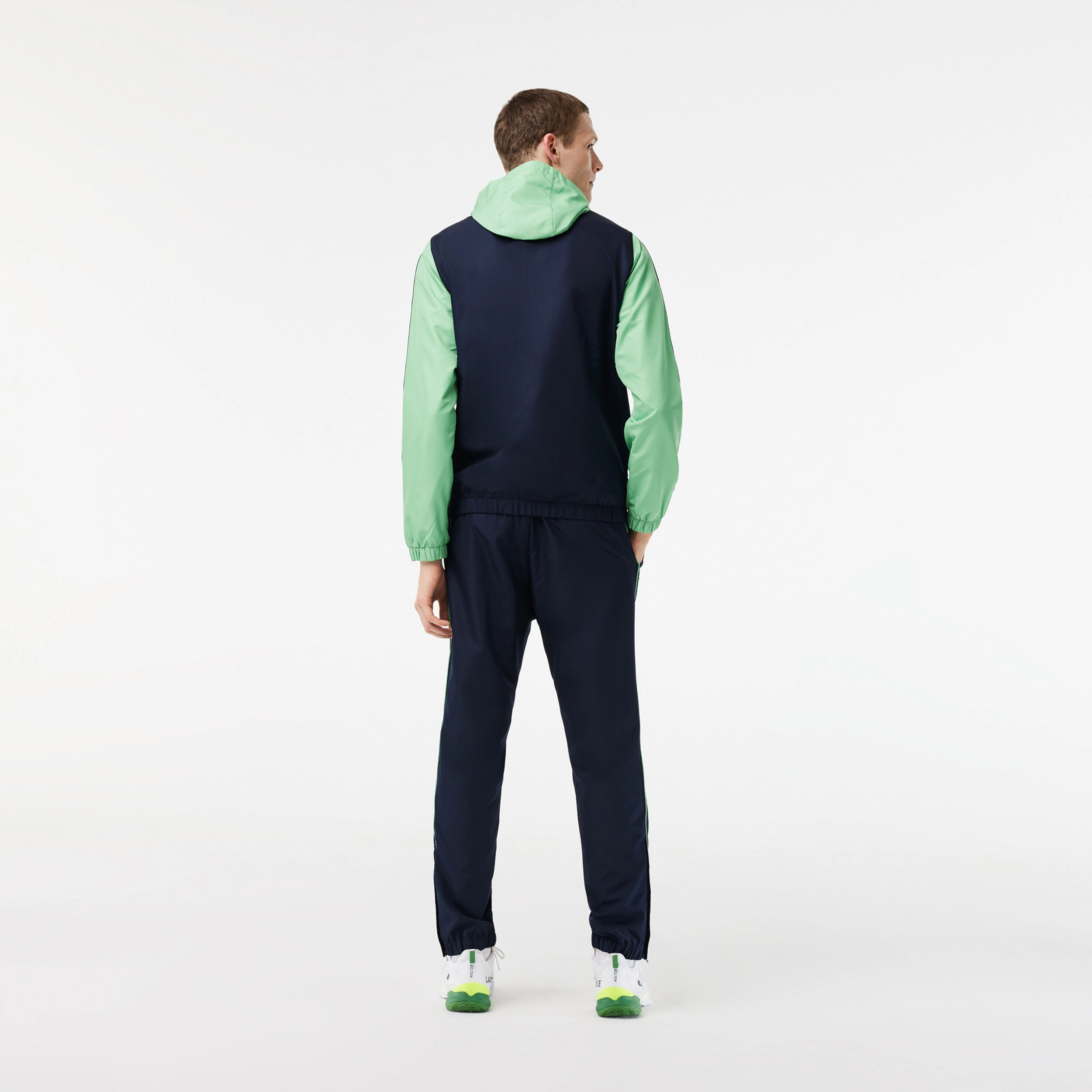 Blue and green tracksuit store