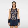 Miria Printed Tank Top Women-Dark Blue,Orange