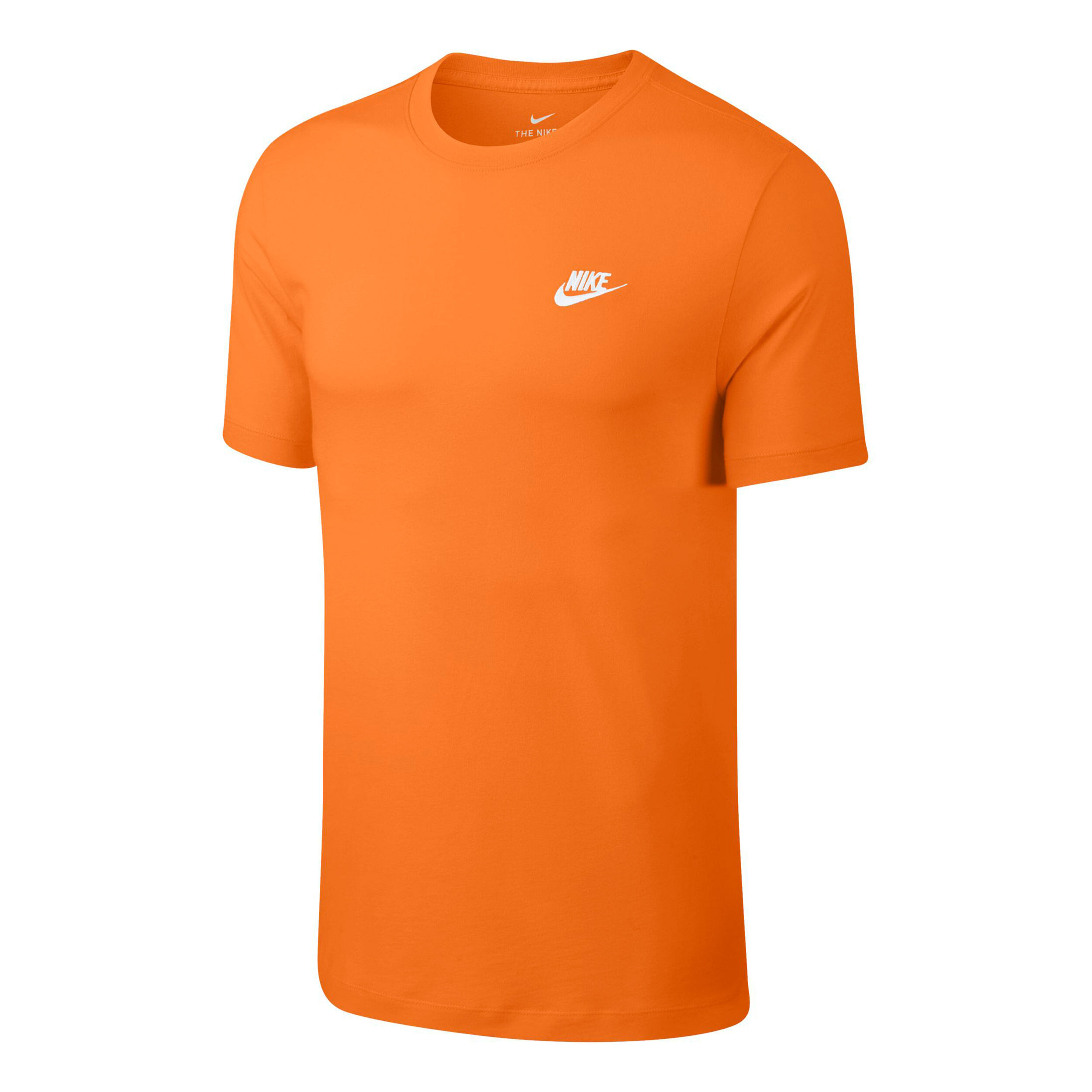 Sportswear Club T Shirt Men Orange White