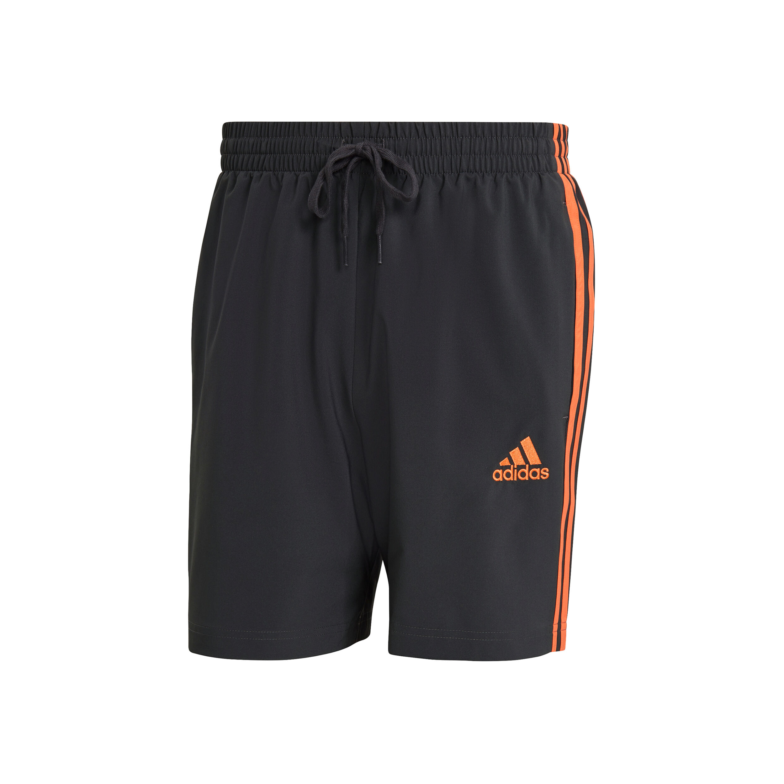 Adidas orange sale 3 stripe shorts