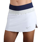 Endless Clothing Endless Race Skirt Women-White,Dark Blue