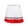 Sabine Skirt Women-White,Red