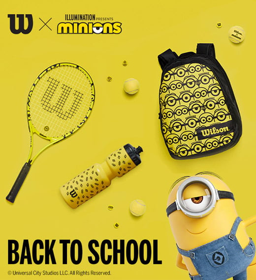 Water bottle Wilson Minions Water Bottle - white, Tennis Zone